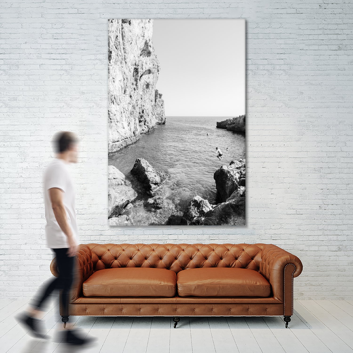 The Dive by Kathrin Pienaar on GIANT ART - black and white landscape black and white