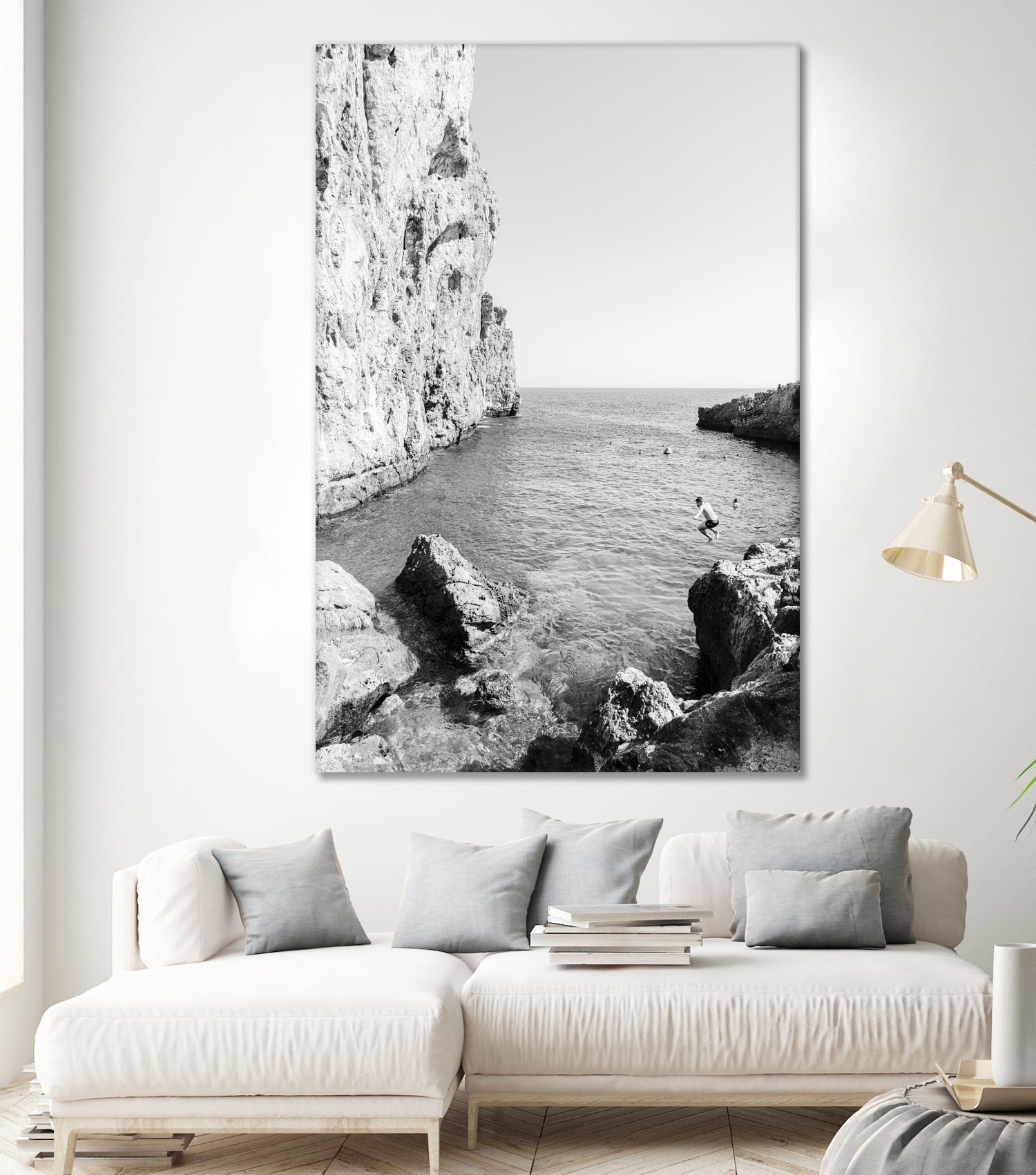 The Dive by Kathrin Pienaar on GIANT ART - black and white landscape black and white