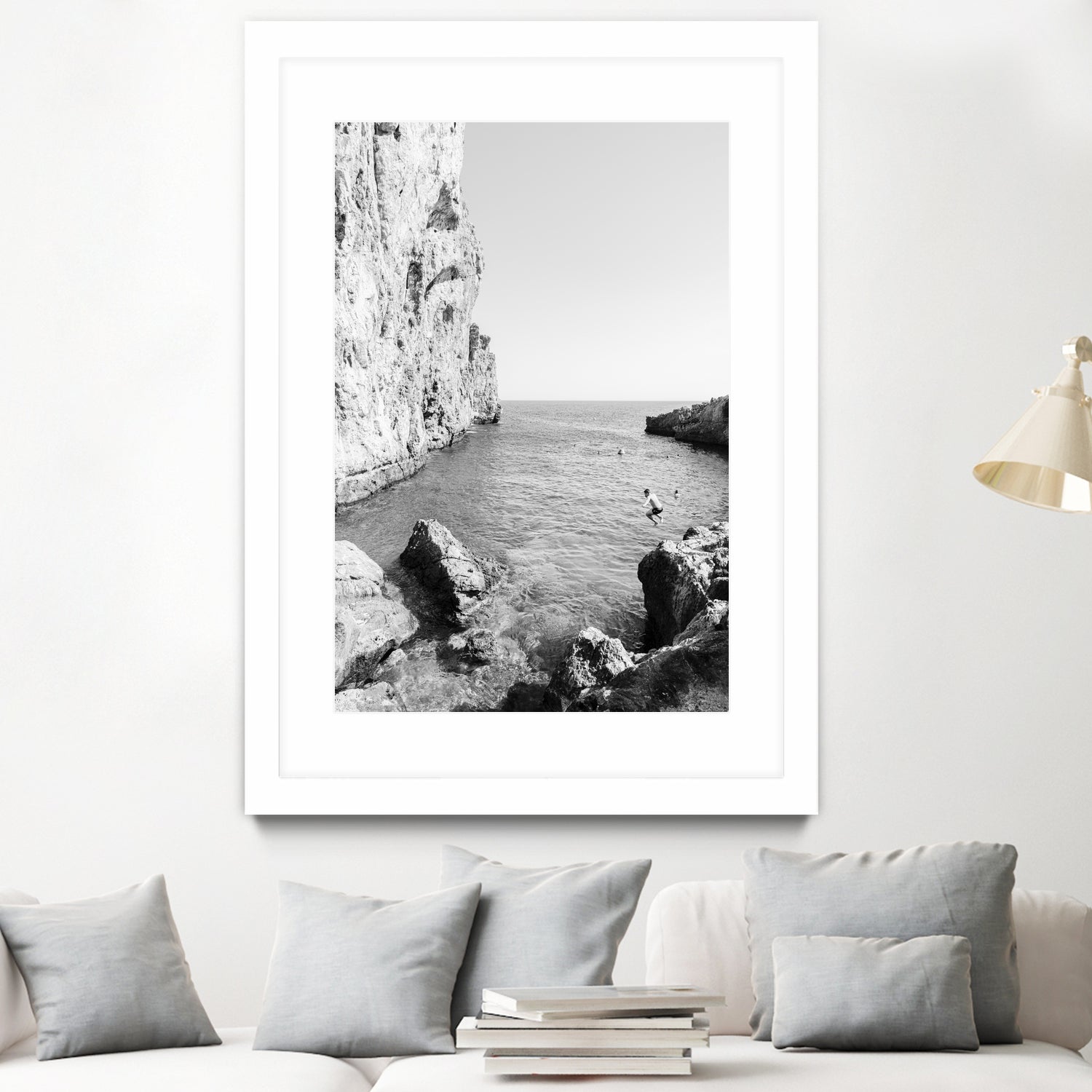 The Dive by Kathrin Pienaar on GIANT ART - black and white landscape black and white