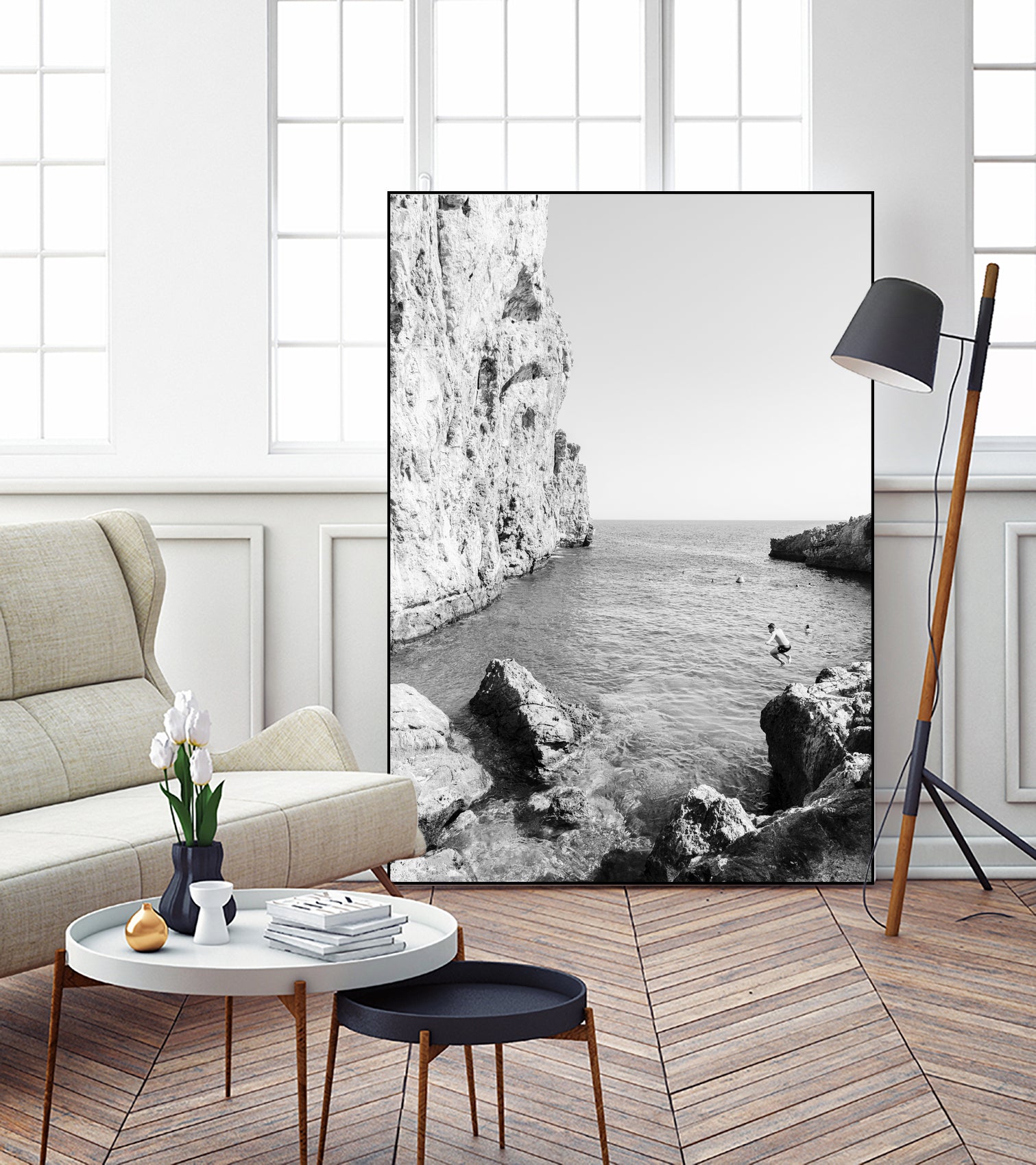 The Dive by Kathrin Pienaar on GIANT ART - black and white landscape black and white