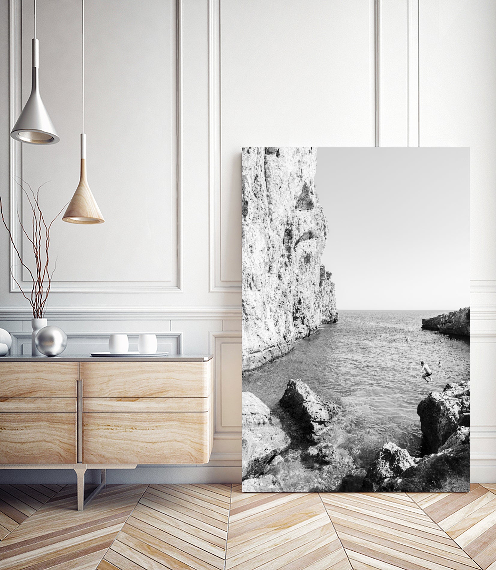 The Dive by Kathrin Pienaar on GIANT ART - black and white landscape black and white