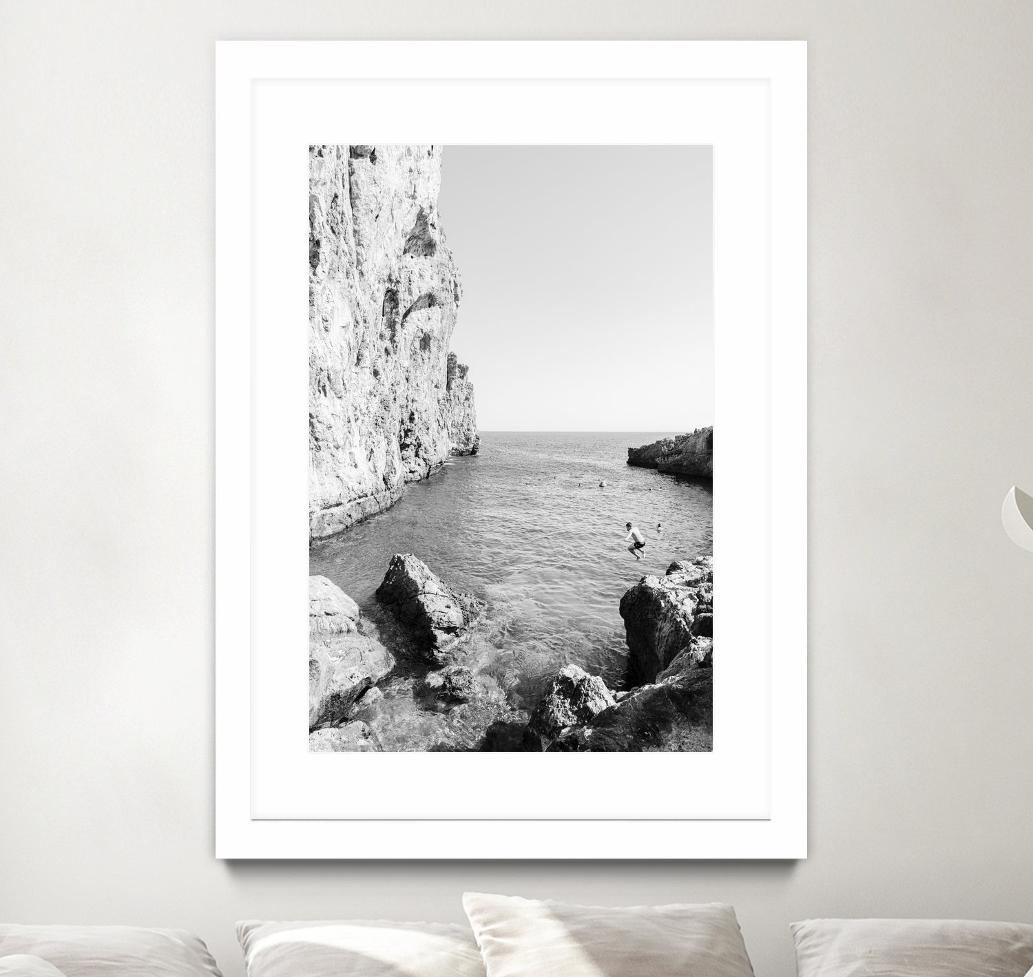 The Dive by Kathrin Pienaar on GIANT ART - black and white landscape black and white