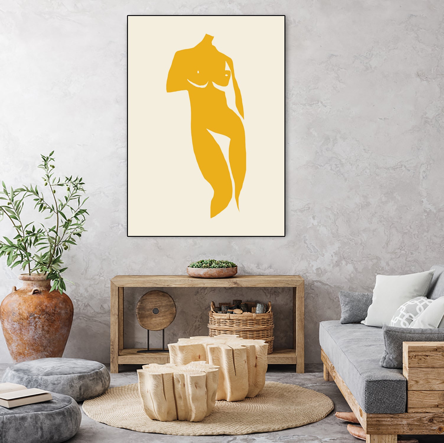 Silhouette Grace by Little Dean on GIANT ART - modern art figurative modern art