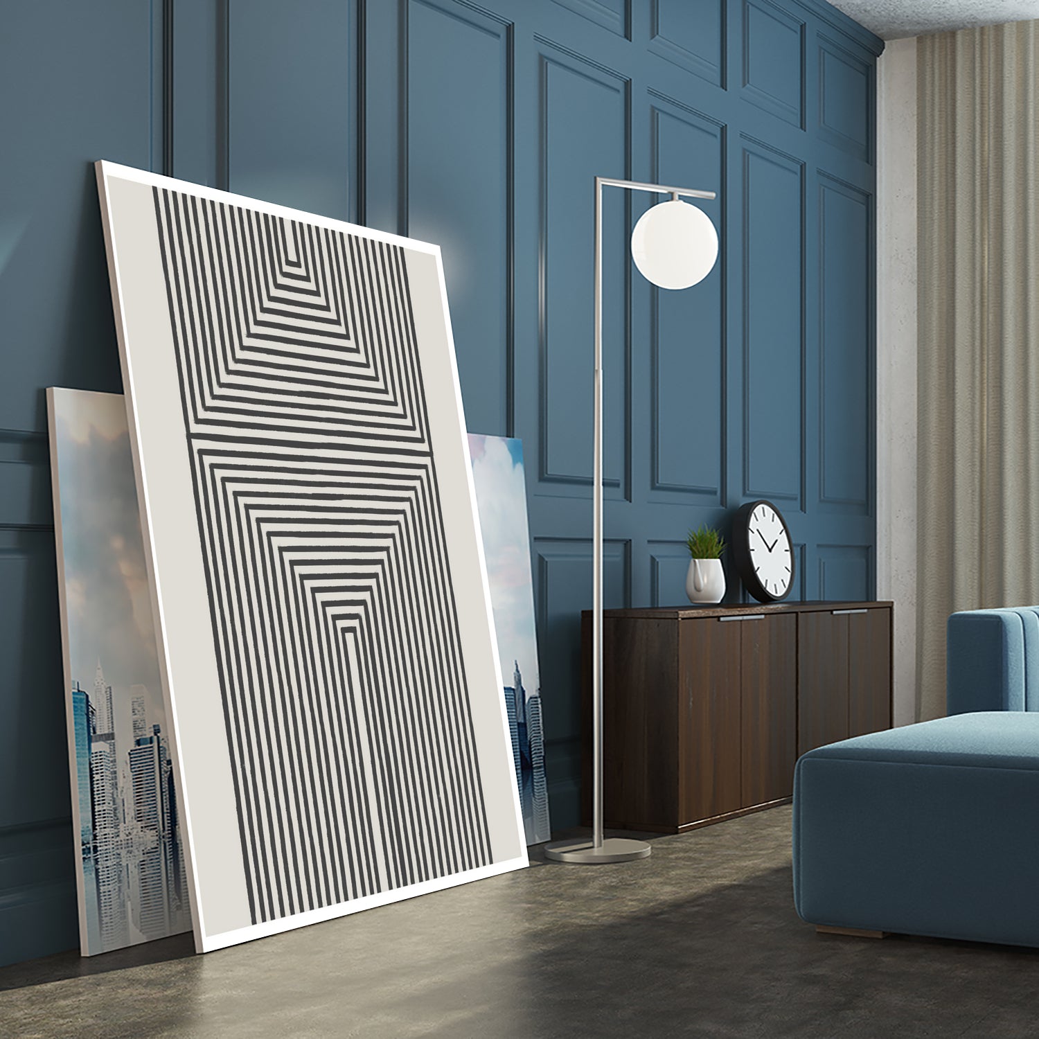 Geometric Echoes by THE MIUUS STUDIO on GIANT ART - 7200 illustration