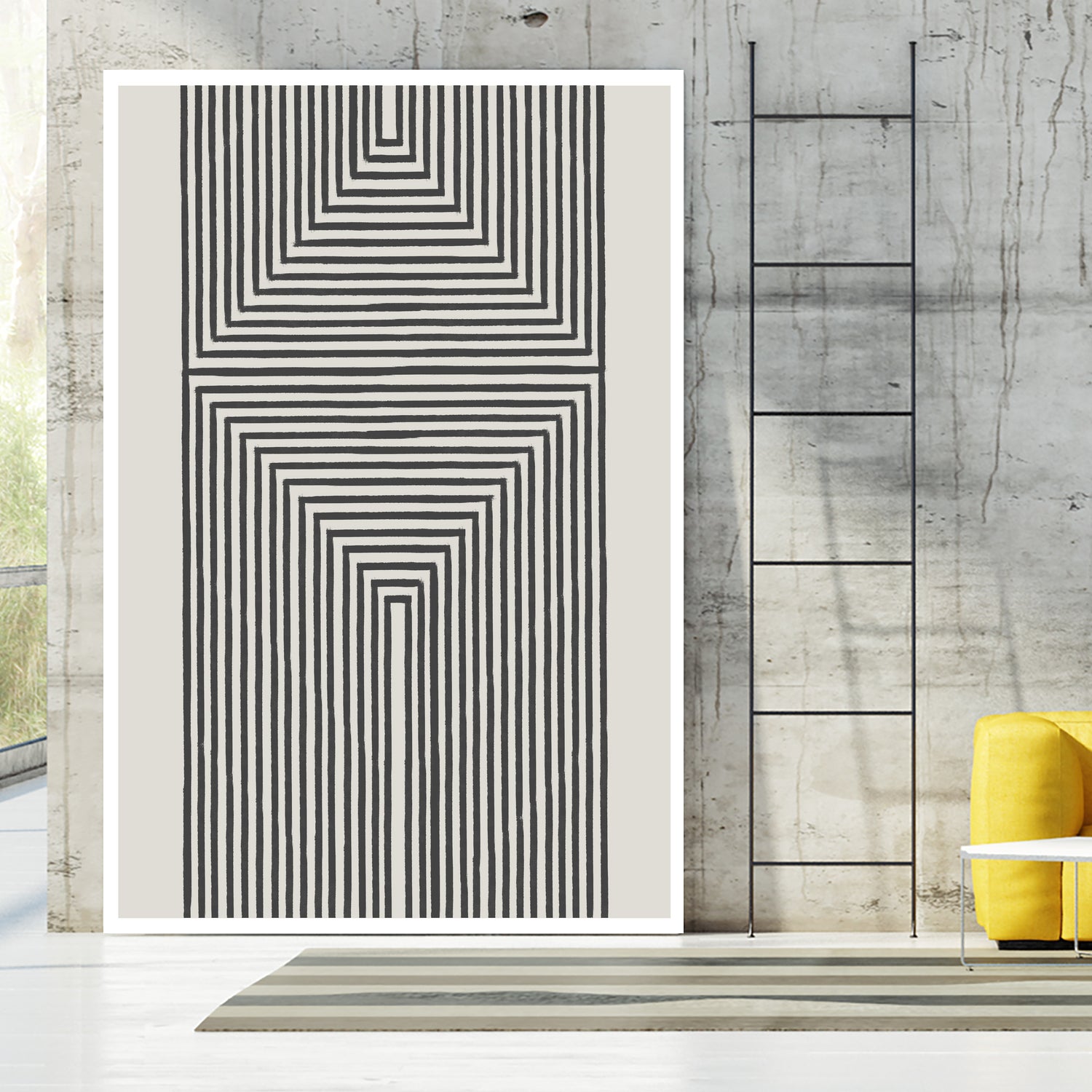 Geometric Echoes by THE MIUUS STUDIO on GIANT ART - 7200 illustration