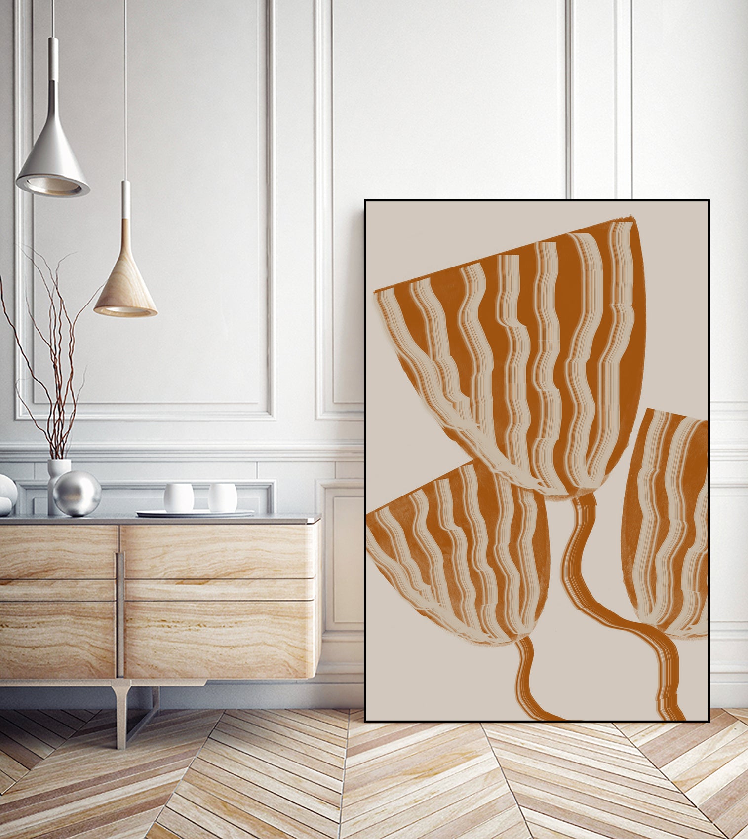 Modern Flowers by THE MIUUS STUDIO on GIANT ART - botanical flower