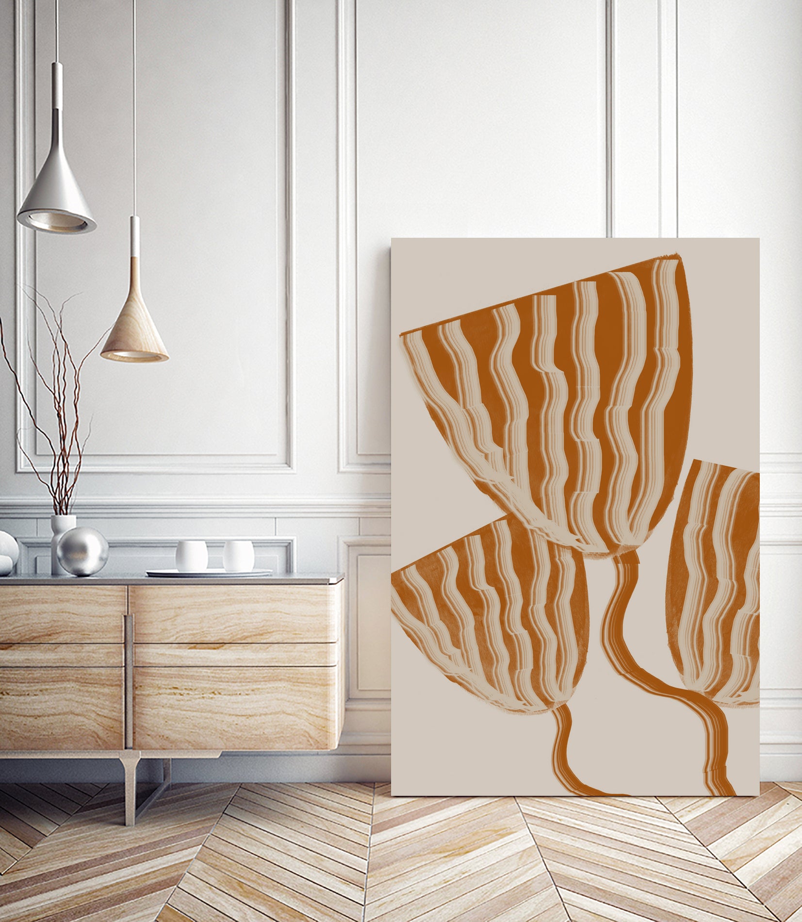 Modern Flowers by THE MIUUS STUDIO on GIANT ART - botanical flower