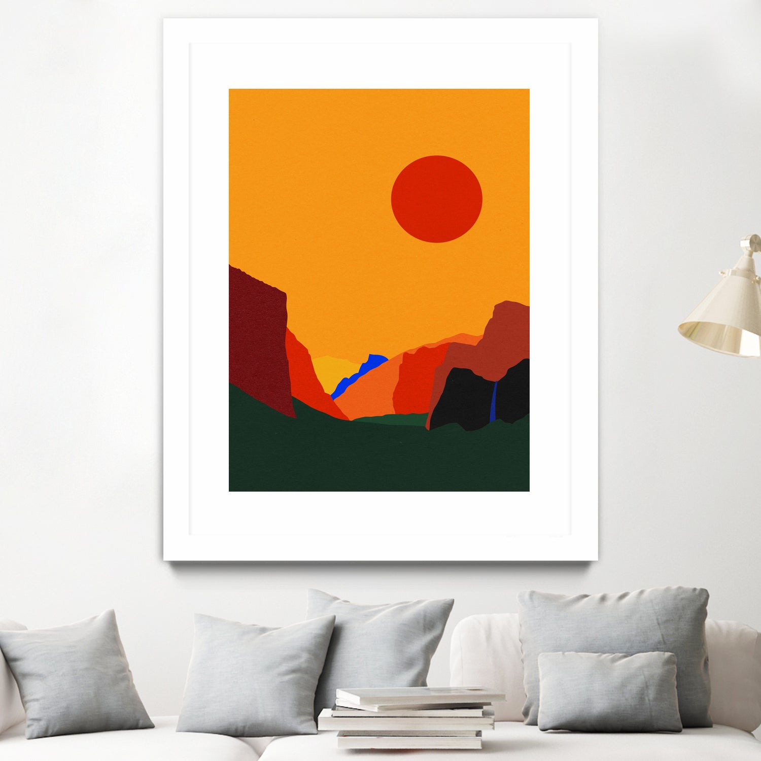 Yosemite Valley 23 by Rosi Feist on GIANT ART - illustration orange