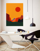 Yosemite Valley 23 by Rosi Feist on GIANT ART - illustration orange