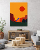 Yosemite Valley 23 by Rosi Feist on GIANT ART - illustration orange