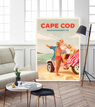 Cape Cod Massachusetts Summer Beach Art by The Whiskey Ginger on GIANT ART - figurative blonde