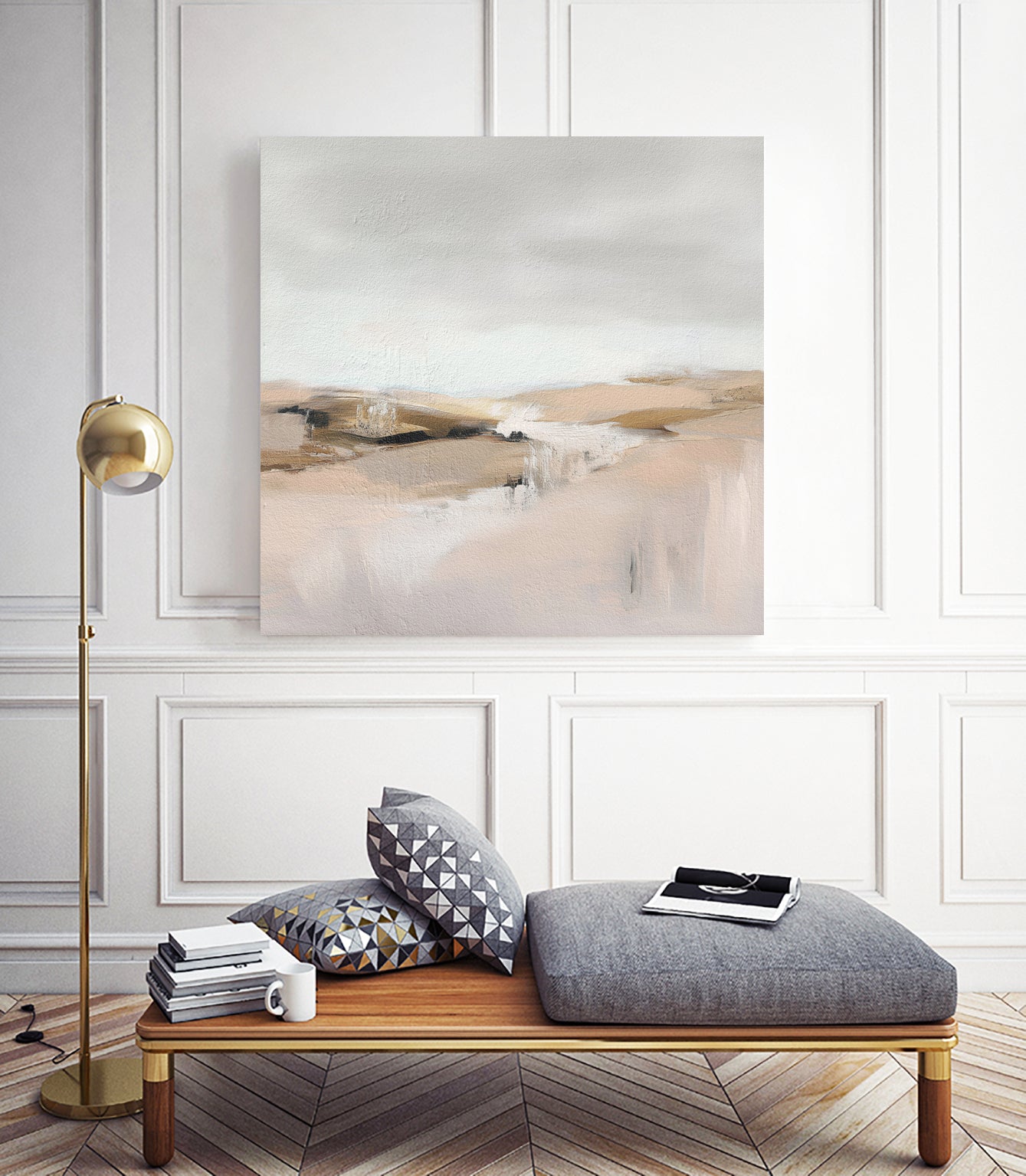 Farm View by Alma on GIANT ART - abstract new 2024