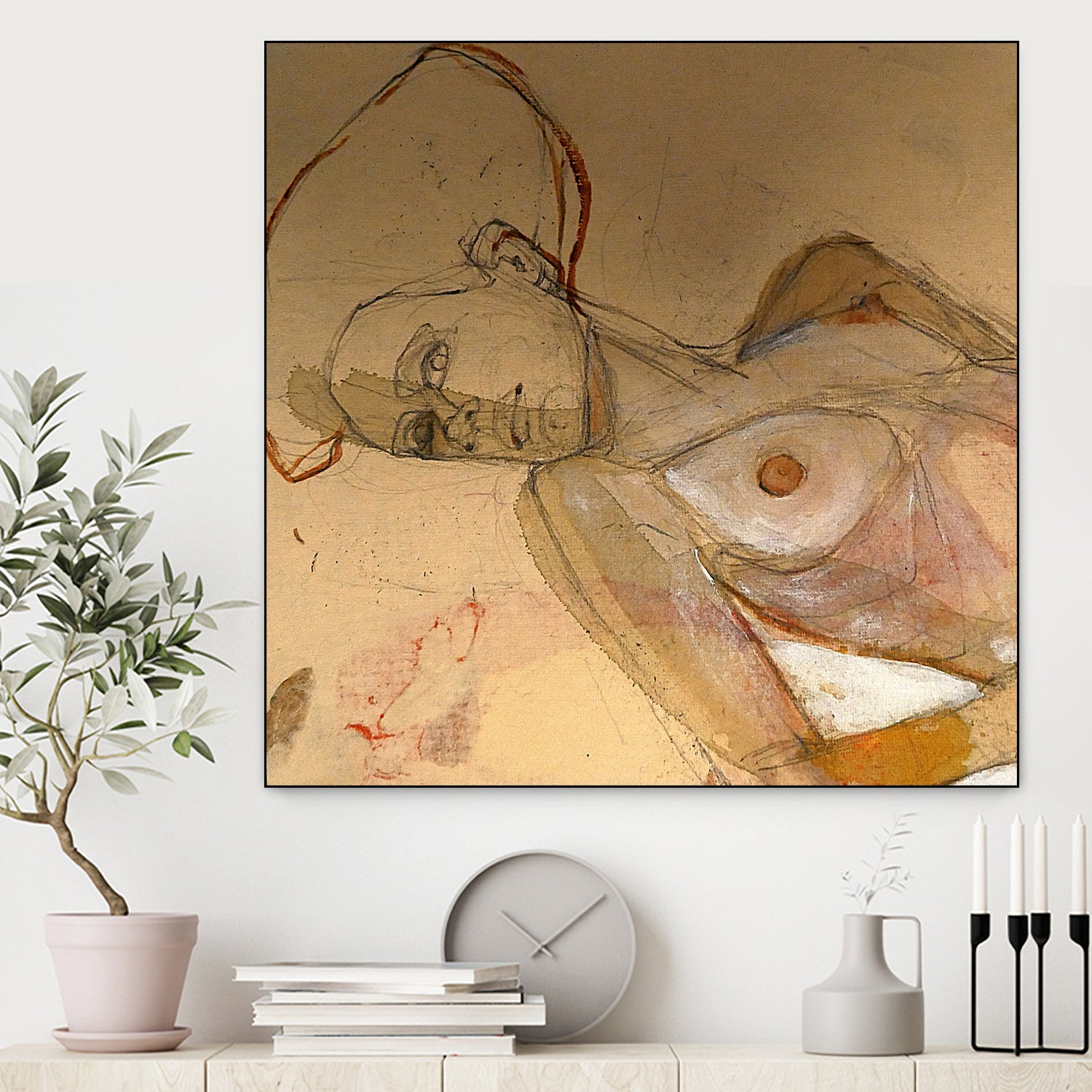 Egon Schiele Tribute by Doris Schmitz on GIANT ART - 3393 illustration