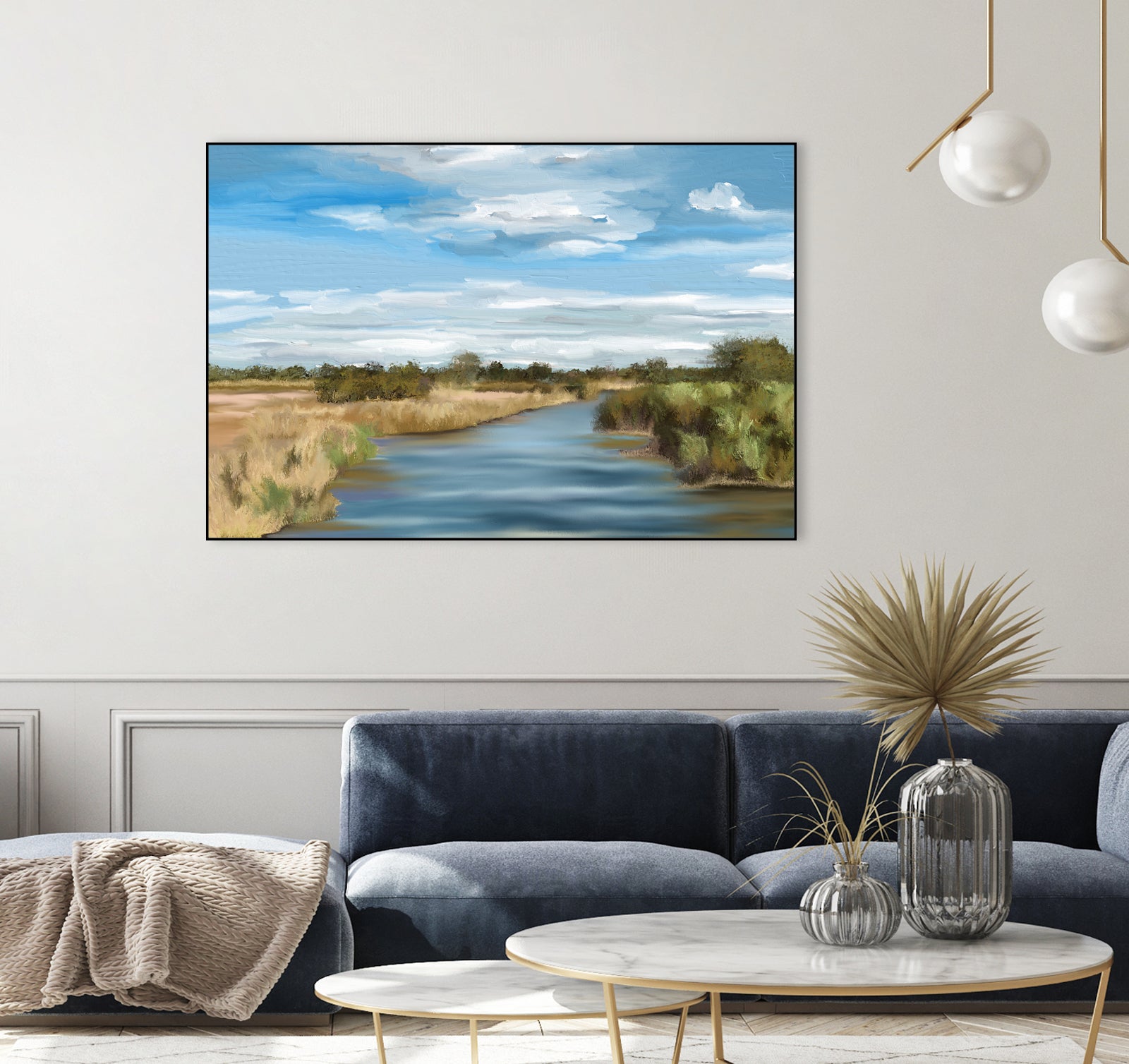 River of Reeds, Botswana by Jenna Alheit on GIANT ART - green landscape