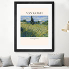 Green Wheat Field With Cypress (1889) Van Gogh by Vincent Van Gogh on GIANT ART - landscape tree