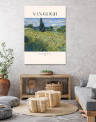 Green Wheat Field With Cypress (1889) Van Gogh by Vincent Van Gogh on GIANT ART - landscape tree