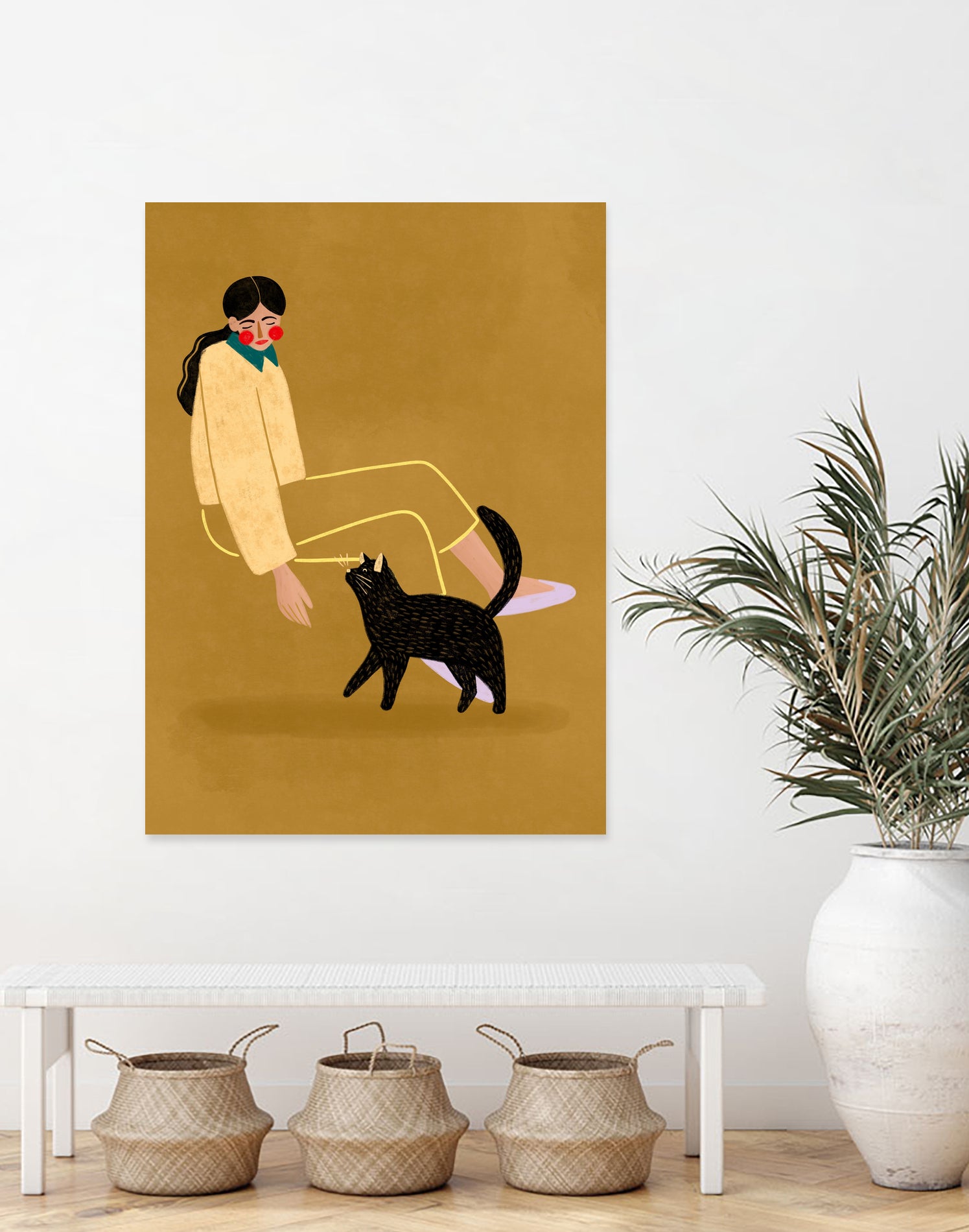 Cat Mum by Bea Muller on GIANT ART - figurative cat