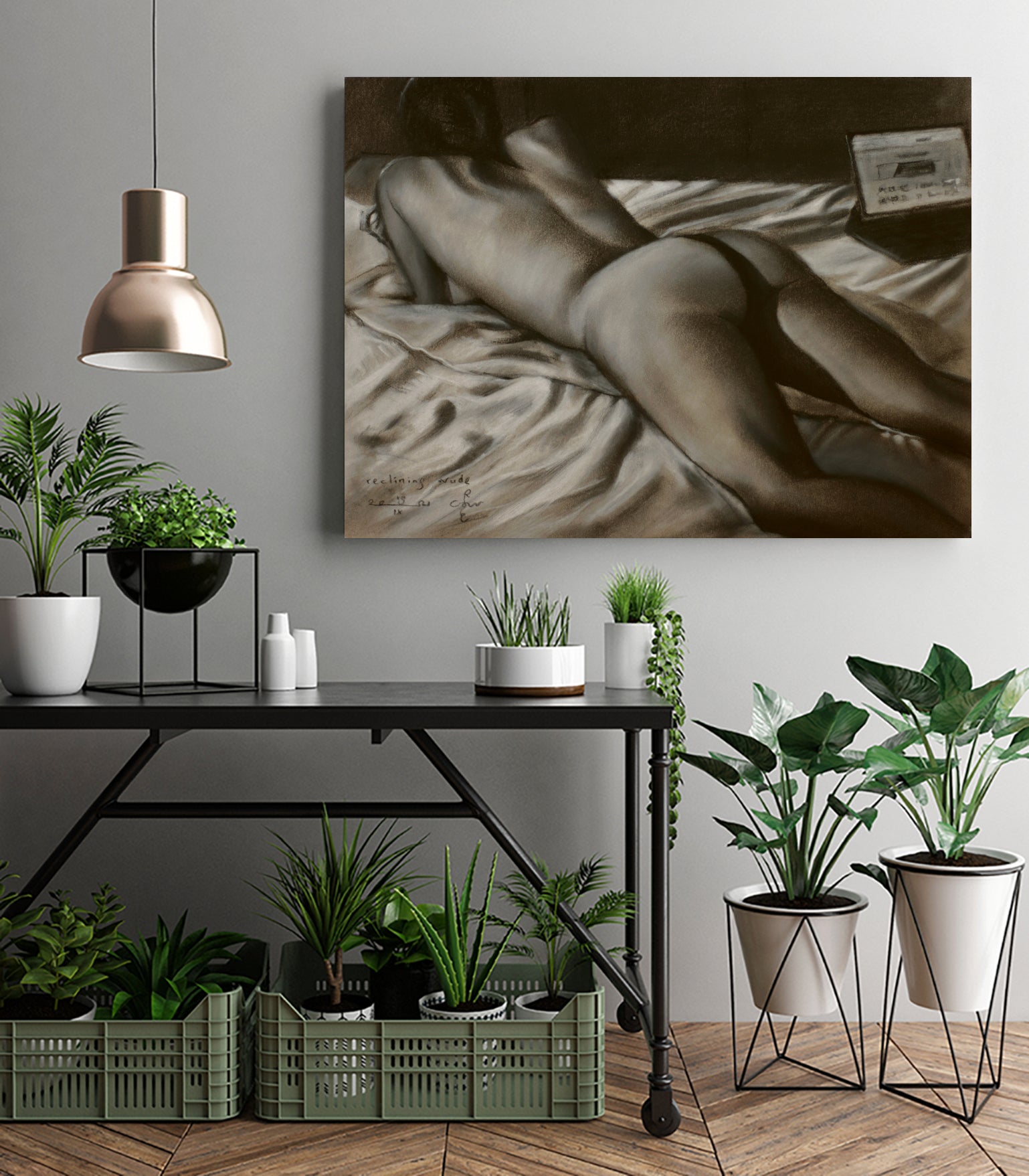 Reclining Nude - 19-09-21 by Corne Akkers on GIANT ART - akkers