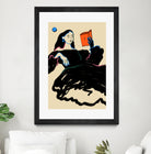 Midnight Reading by Sandra Poliakov  on GIANT ART - figurative drawing,illustration,sketch,human face,painting,art,clipart,cartoon,woman,black dress,reading,book worm,reader,colourful ,pastell,relaxed,calm,mindful,slow living,moon,night,feminine,girl power,home decor ,maximalist,graphic,painted,paint,painterly,person,people,still,serene,peace,peaceful,tranquil,tranquilitiy,stillness,harmony,sky