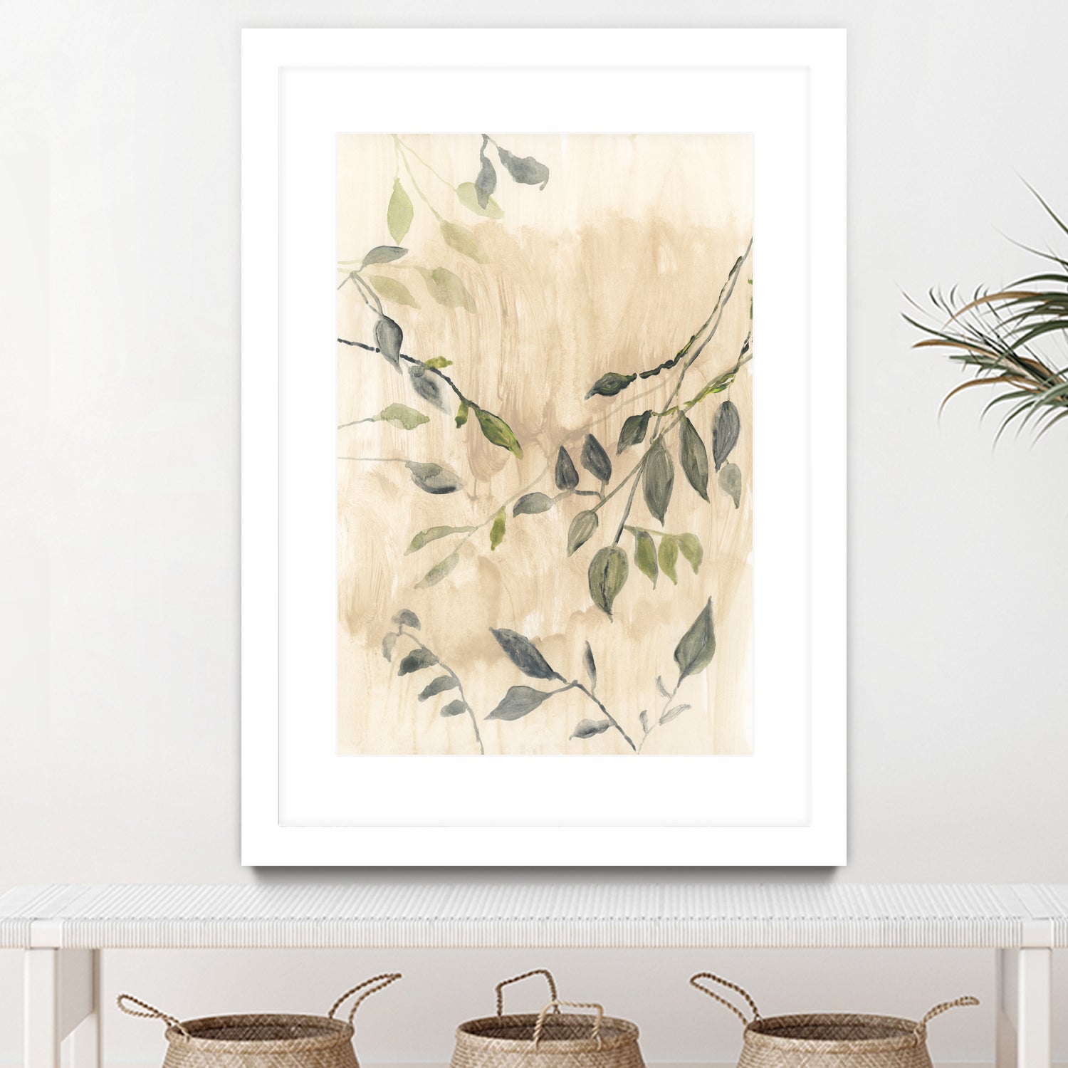 Colour Washed Leaves No1 by cartissi on GIANT ART - leaves flowers and plants leaves