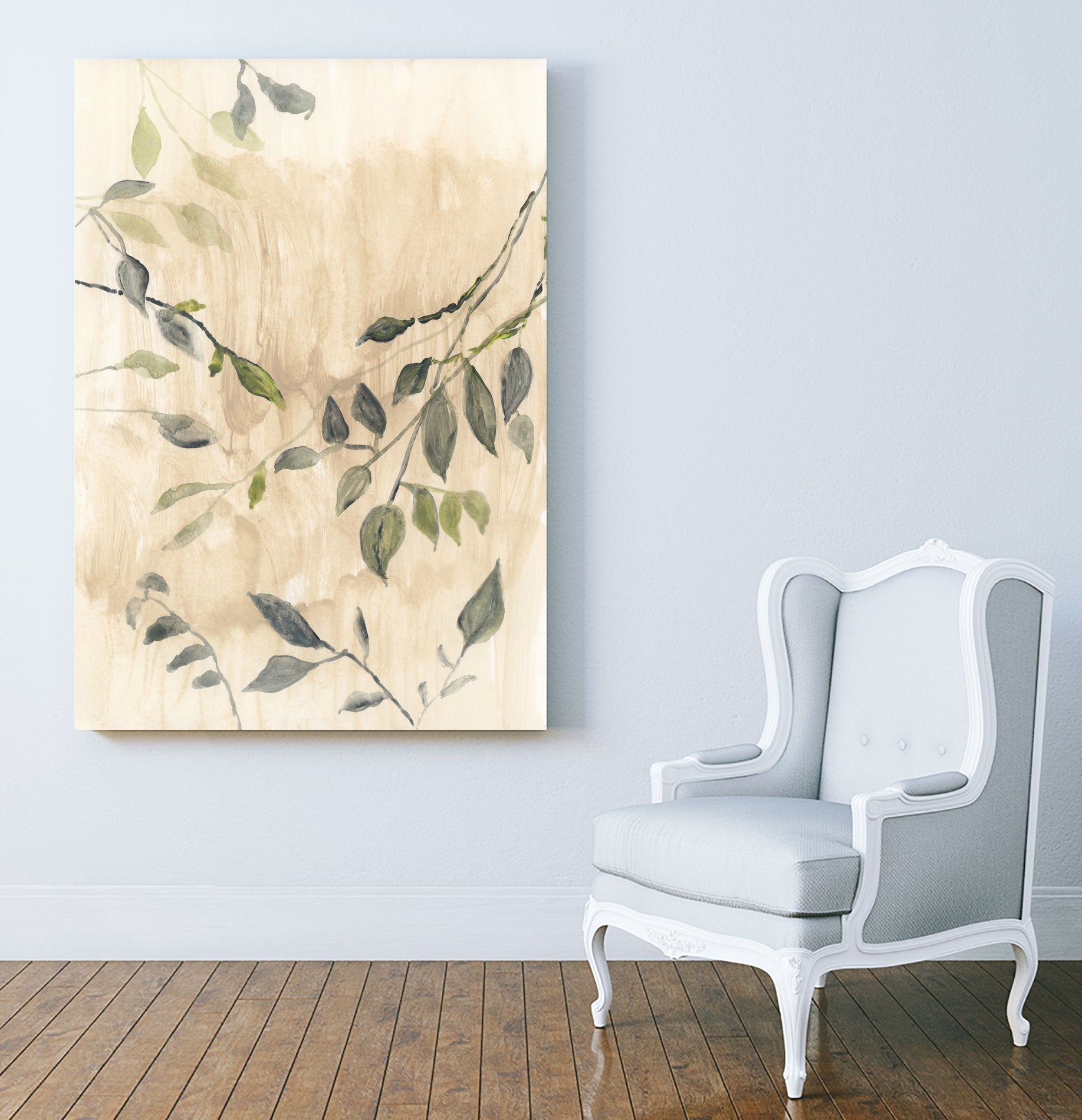 Colour Washed Leaves No1 by cartissi on GIANT ART - leaves flowers and plants leaves