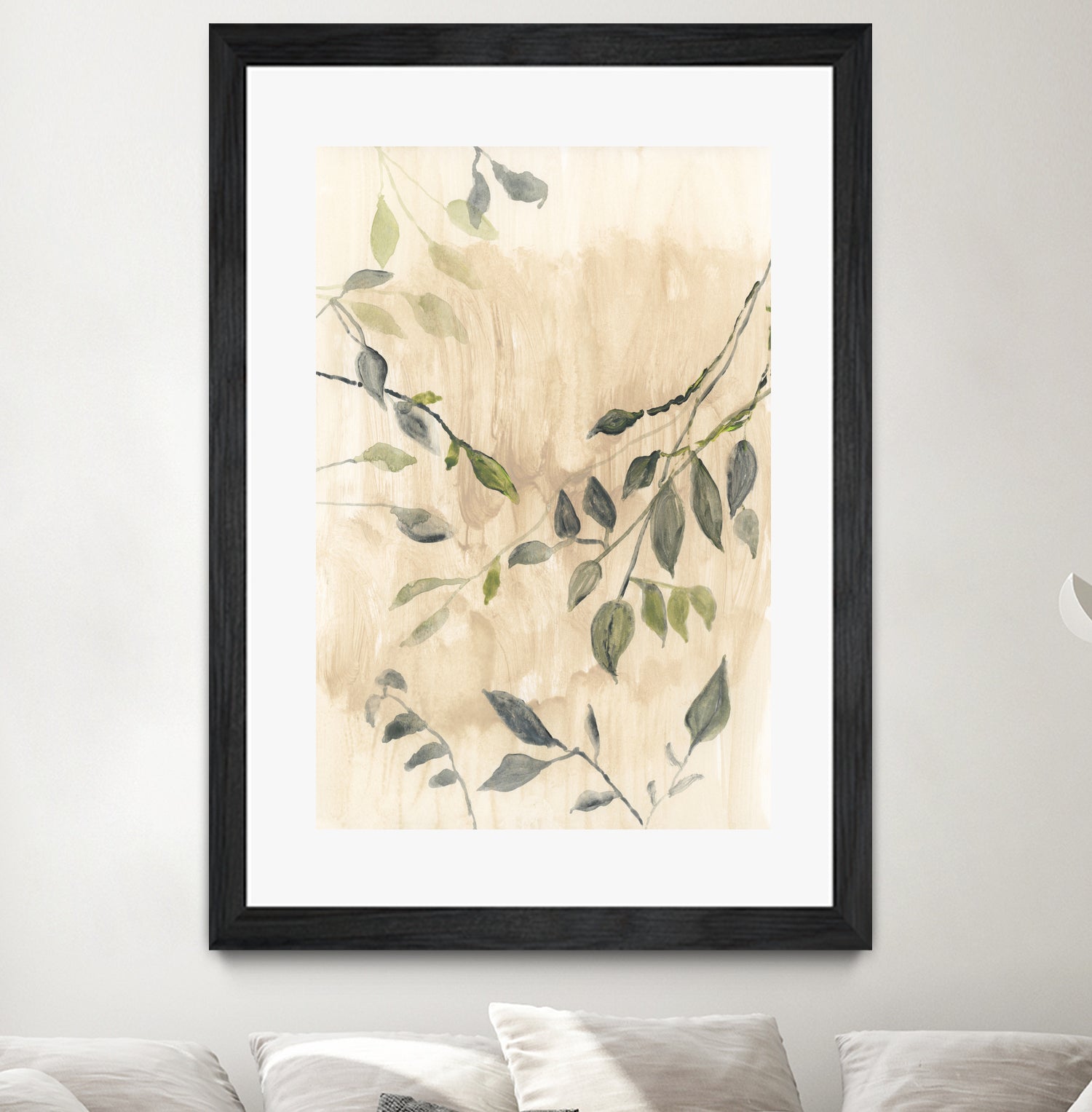 Colour Washed Leaves No1 by cartissi on GIANT ART - leaves flowers and plants leaves