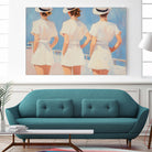 Retro Three Sailors by Melloi Art Prints on GIANT ART - woman paintings woman