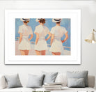 Retro Three Sailors by Melloi Art Prints on GIANT ART - woman paintings woman