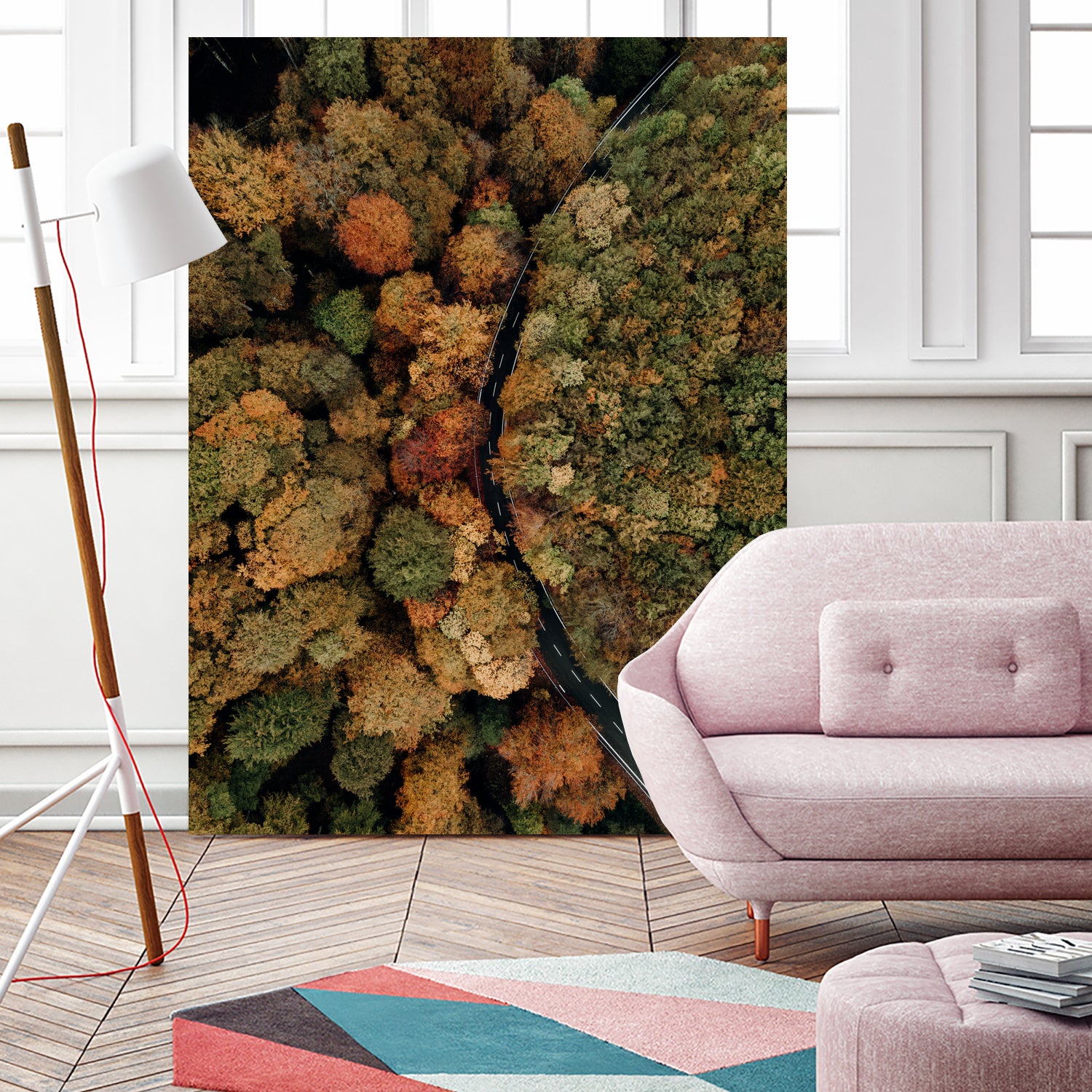 Autumn's Winding Path by Javier Pardina on GIANT ART - forest landscape forest