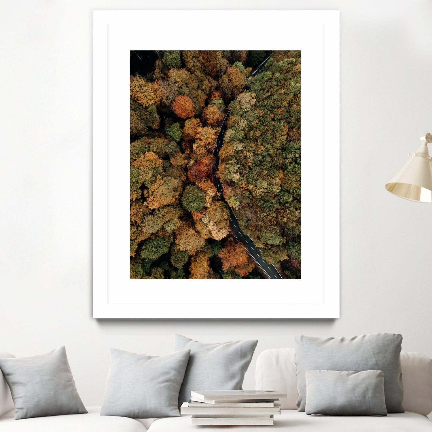 Autumn's Winding Path by Javier Pardina on GIANT ART - forest landscape forest