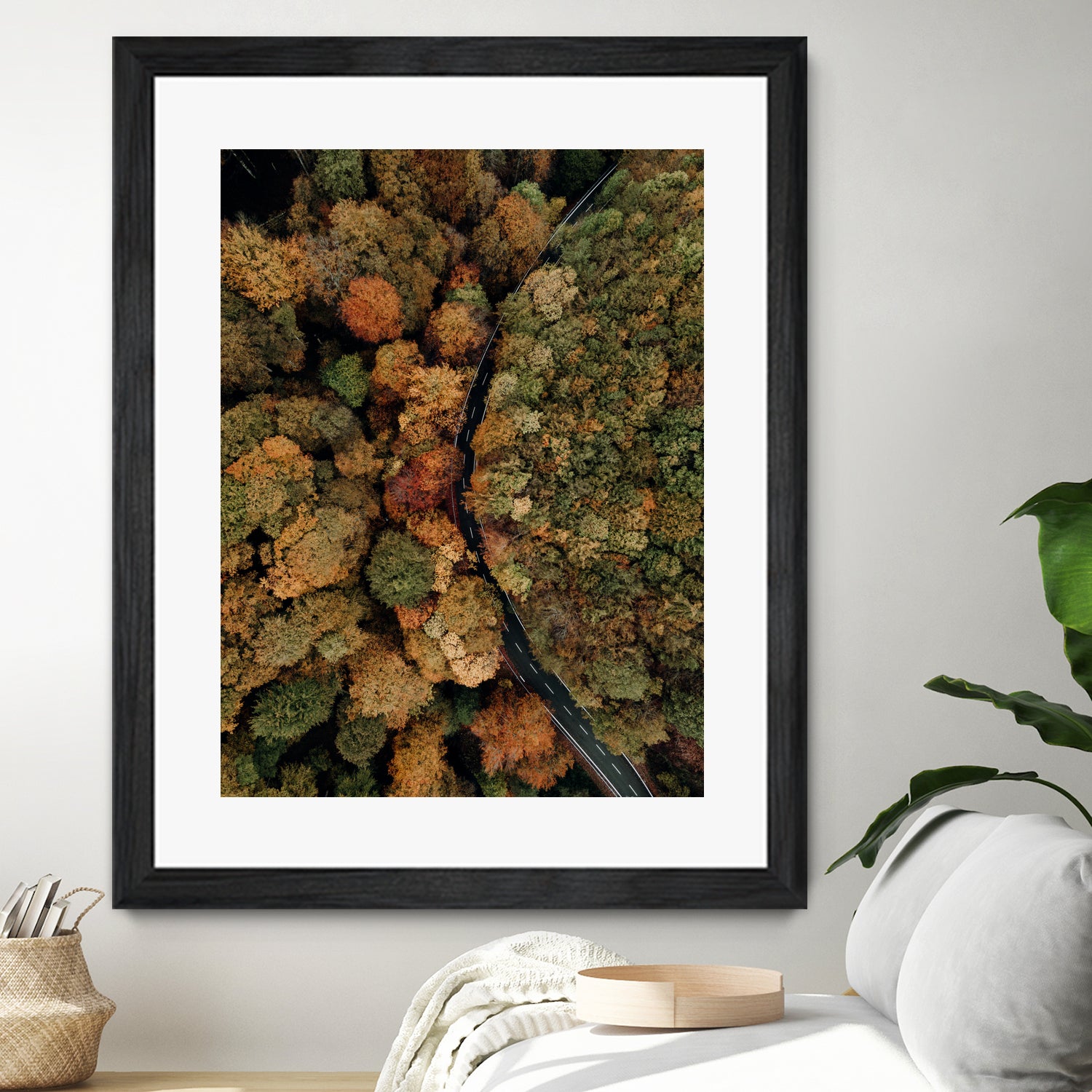 Autumn's Winding Path by Javier Pardina on GIANT ART - forest landscape forest