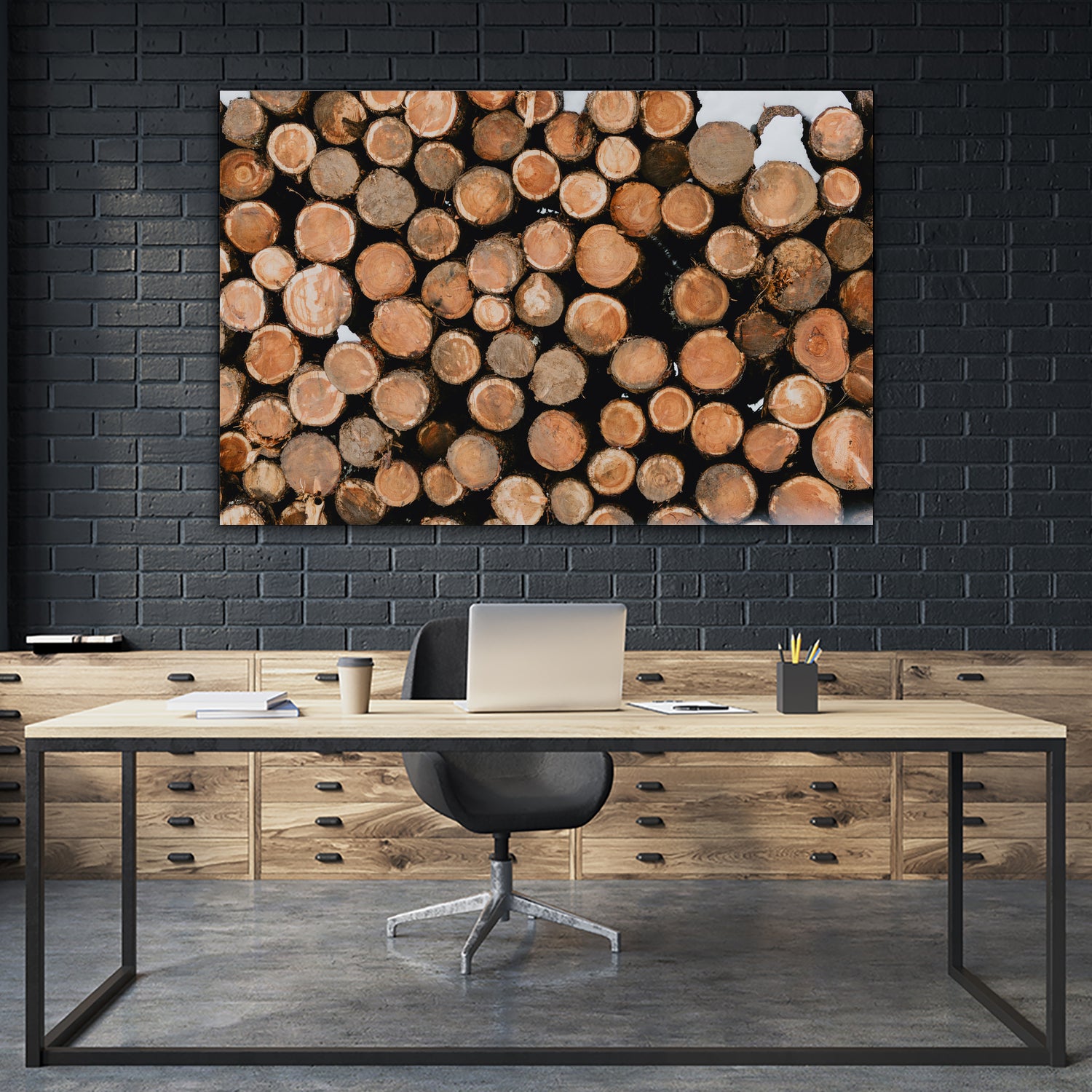 Stacked Timber Beauty by Javier Pardina on GIANT ART - 8192 photography