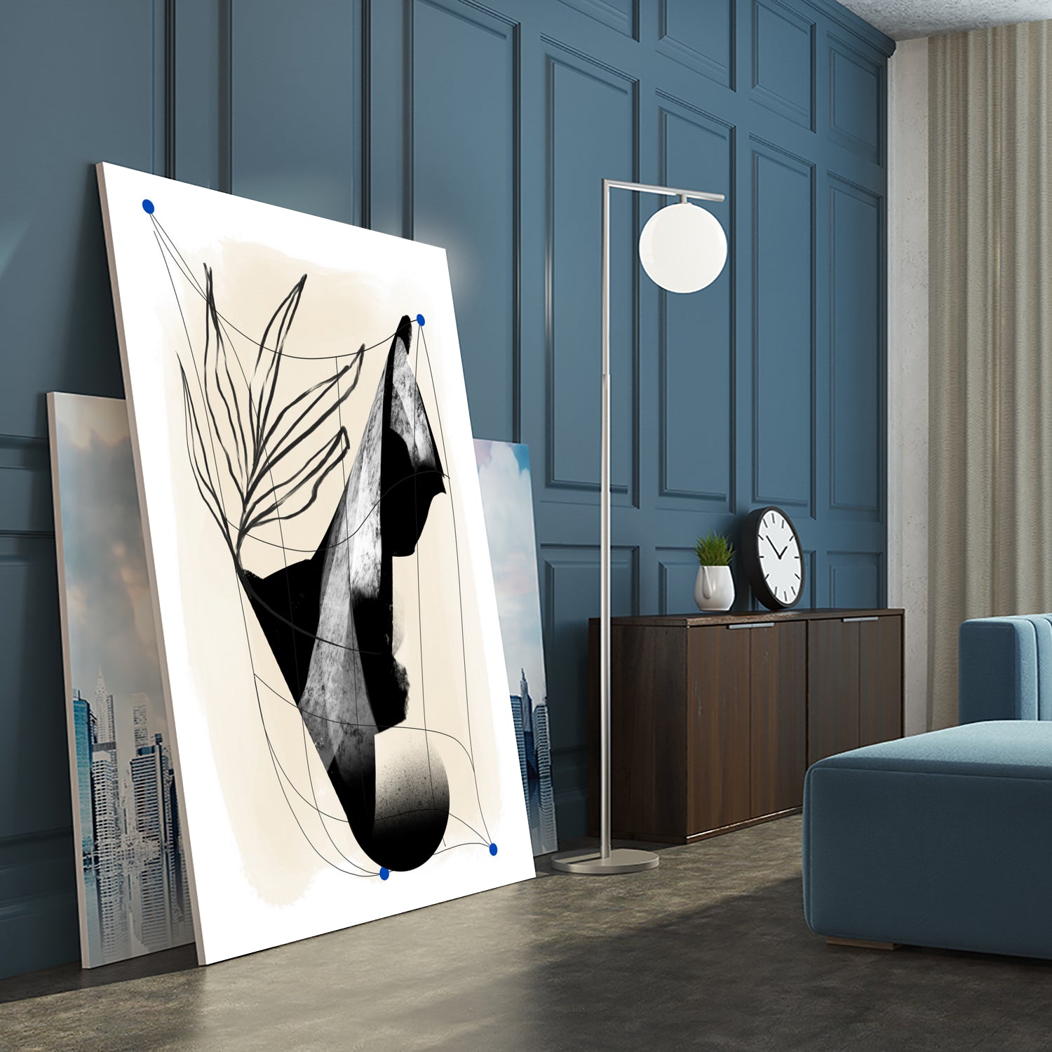 Which Came First by Jilli Darling on GIANT ART - abstract abstract, bold, white, grey, gray, calm, painting, print, wallart, wall art, energetic, colourful, graphic print, illustration, soft, brush strokes, cute, prints, home decor, beige, black, drawing