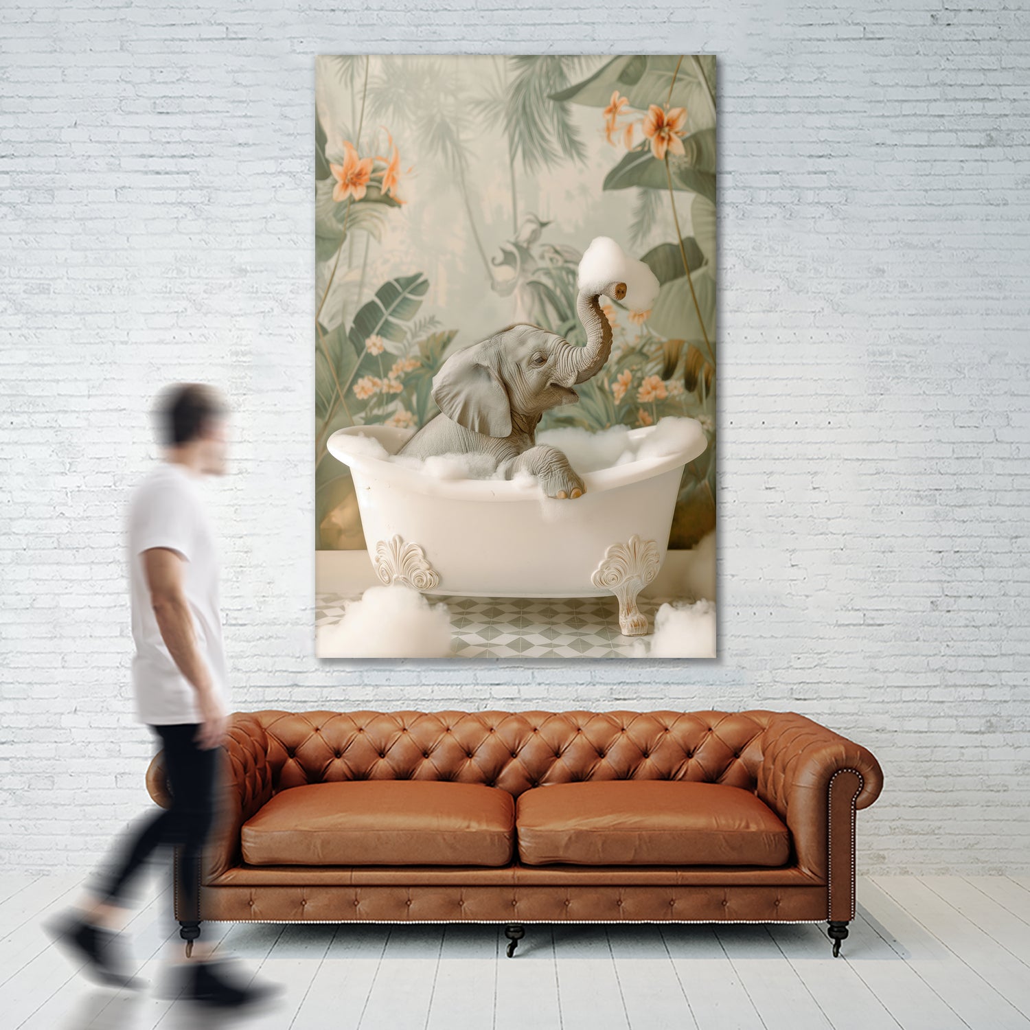 Elephant Bubble Bliss by Niky Rahner on GIANT ART - animals rahner