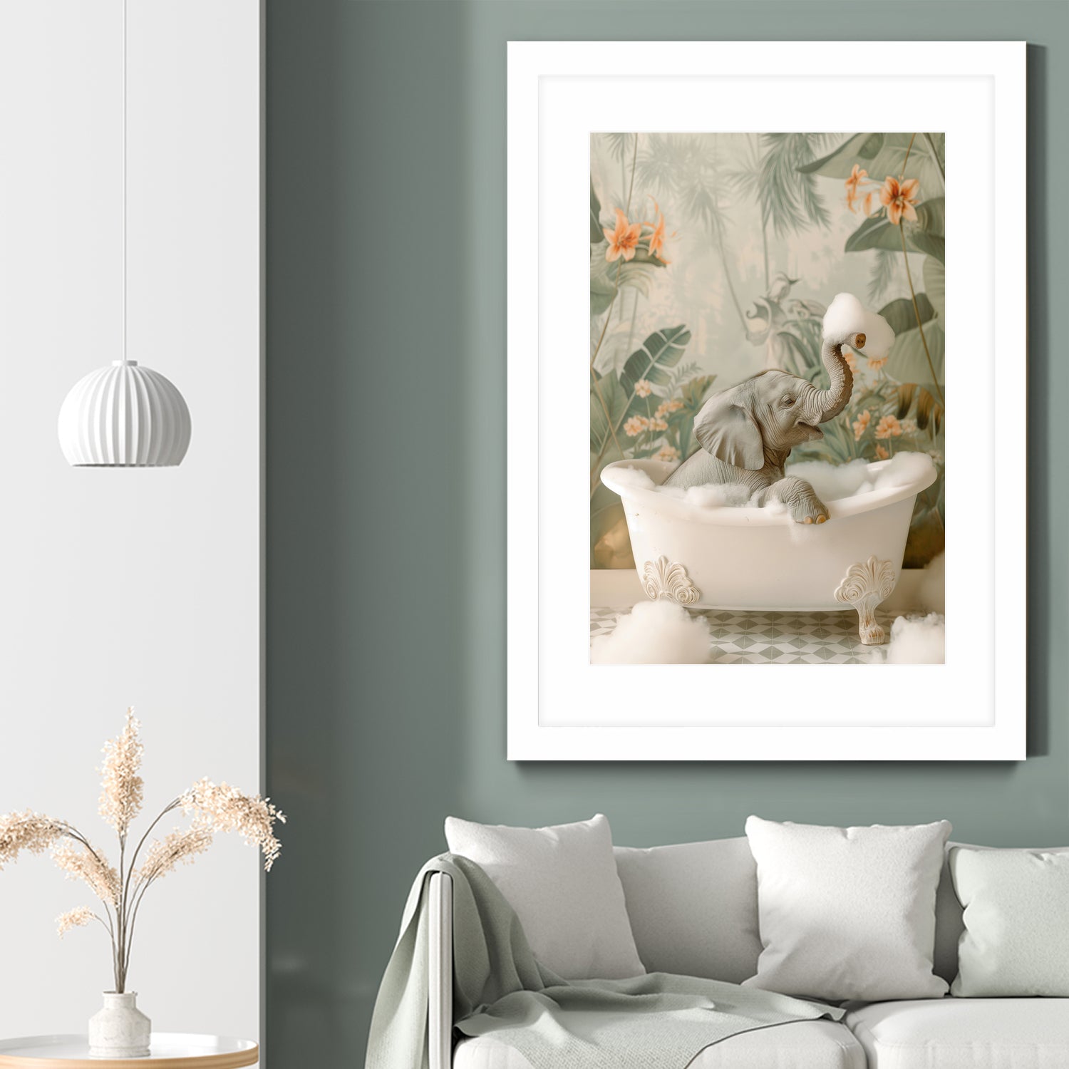 Elephant Bubble Bliss by Niky Rahner on GIANT ART - animals rahner