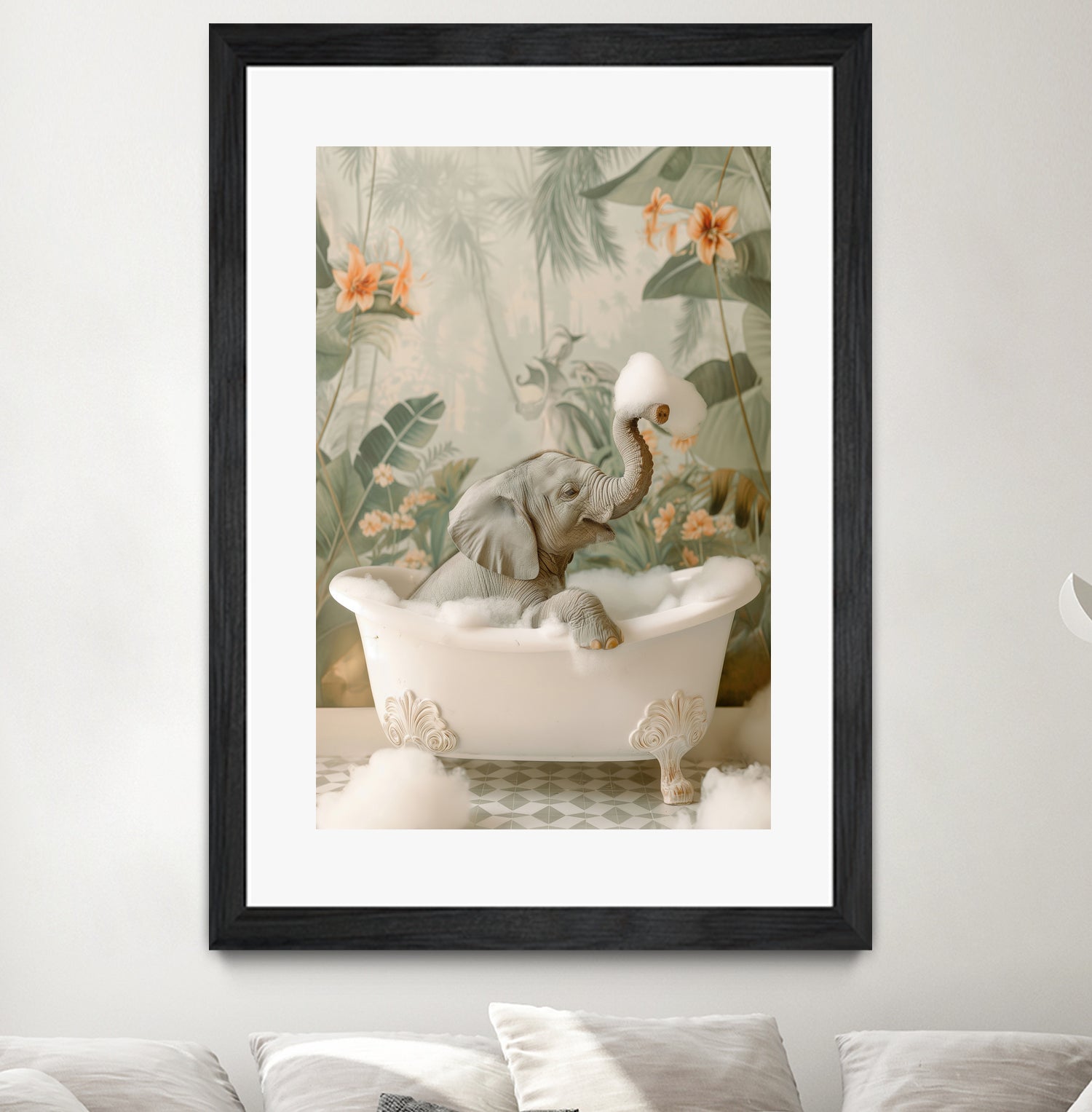 Elephant Bubble Bliss by Niky Rahner on GIANT ART - animals rahner