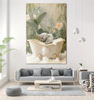 Elephant Bath Joy by Niky Rahner on GIANT ART - animals rahner