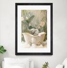 Elephant Bath Joy by Niky Rahner on GIANT ART - animals rahner