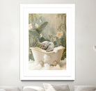 Elephant Bath Joy by Niky Rahner on GIANT ART - animals rahner