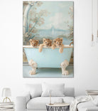 Blue Lagoon Lion Cubs by Niky Rahner on GIANT ART - animals rahner