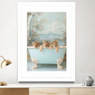 Blue Lagoon Lion Cubs by Niky Rahner on GIANT ART - animals rahner