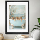 Blue Lagoon Lion Cubs by Niky Rahner on GIANT ART - animals rahner