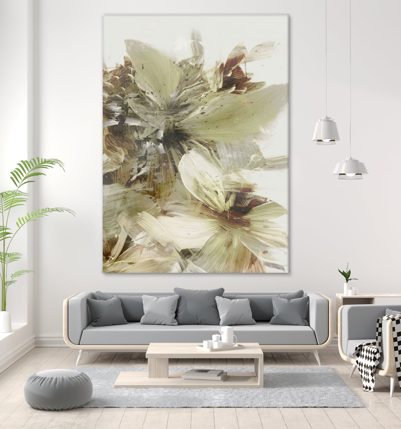 Hill Flowers 2 by Dan Hobday on GIANT ART - ananpainted  ananpainted