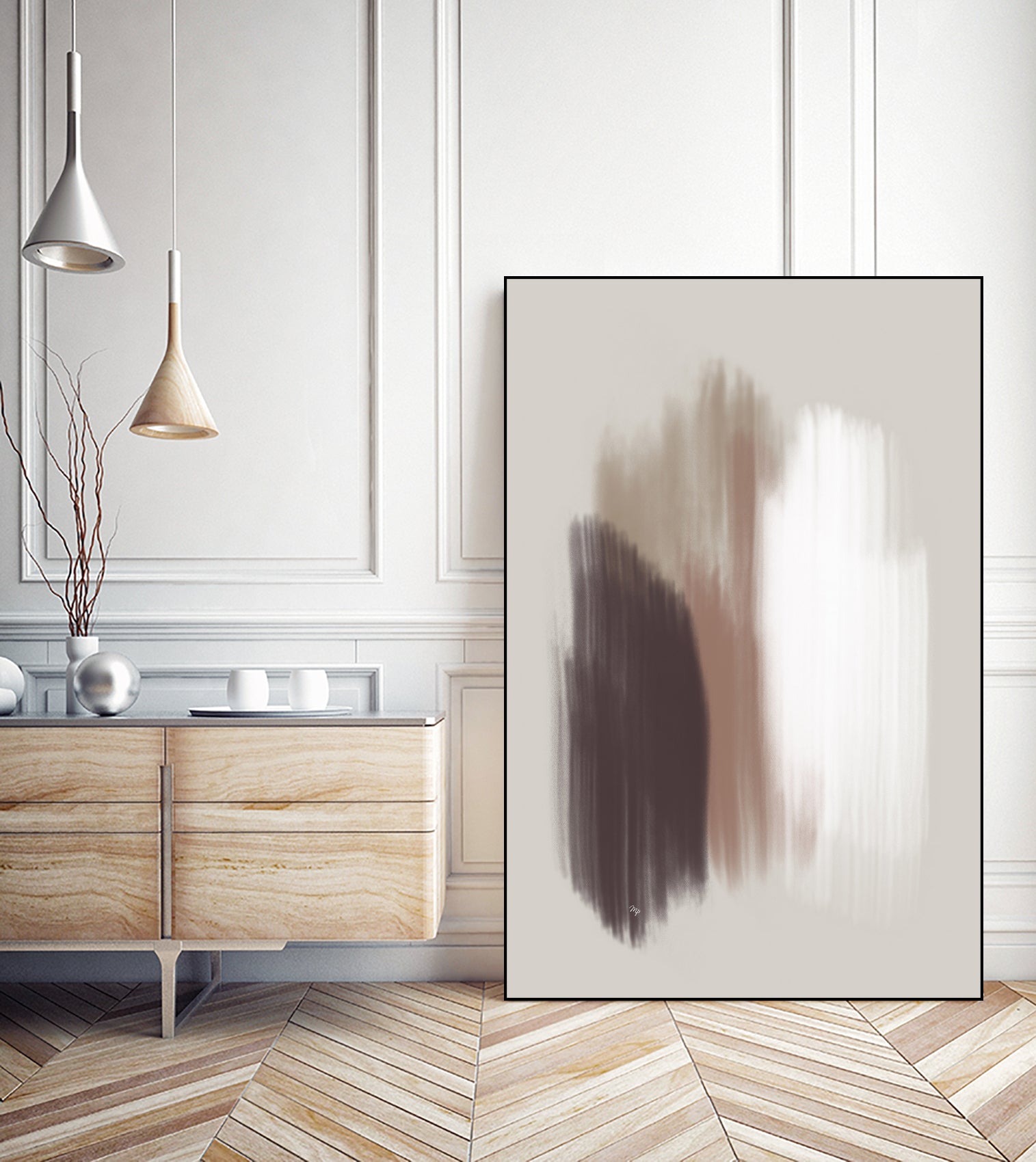 Muted Brush Strokes by Martina on GIANT ART - 4724 photography