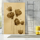 Poppies In Muted Sepia Tones by Santhosh ch on GIANT ART - 11825 illustration