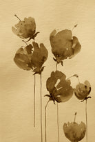 Poppies In Muted Sepia Tones by Santhosh ch on GIANT ART - 11825 illustration