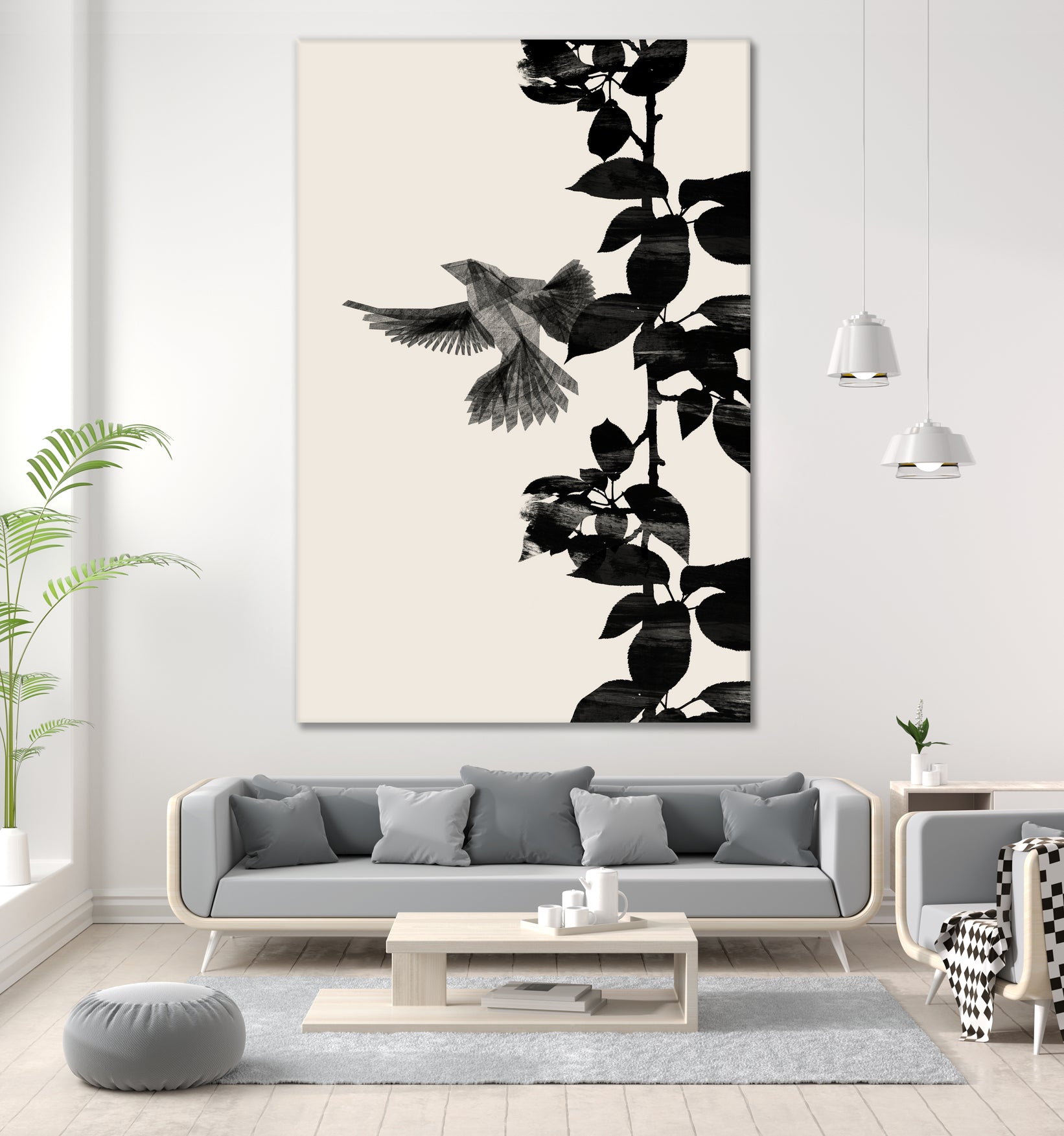 Bird Botanical a 20x30 by Danushka Abeygoda on GIANT ART -