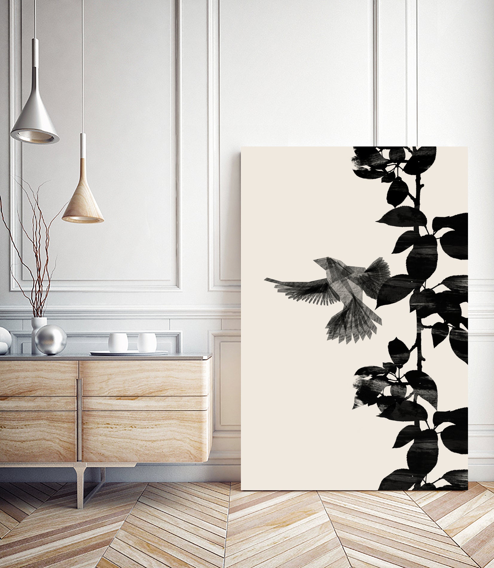 Bird Botanical a 20x30 by Danushka Abeygoda on GIANT ART -