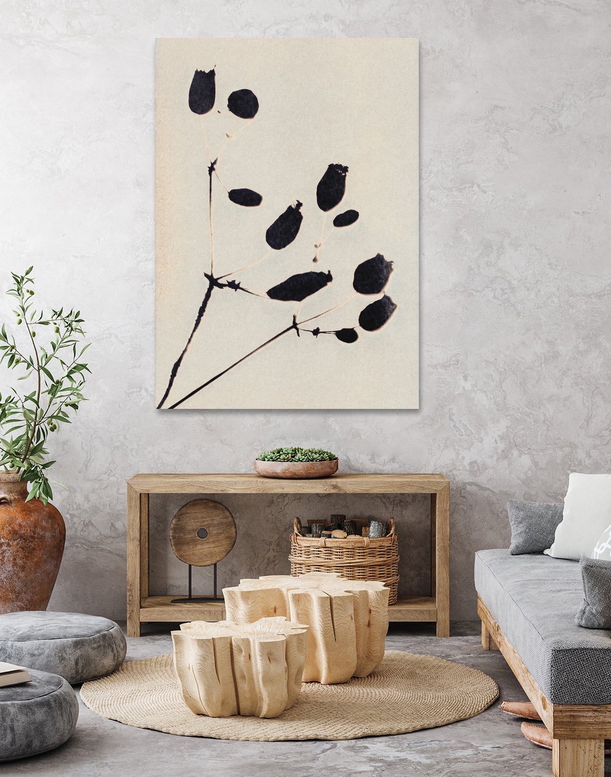 Wildflower In Bloom by Alisa Galitsyna on GIANT ART - monochrome  monochrome