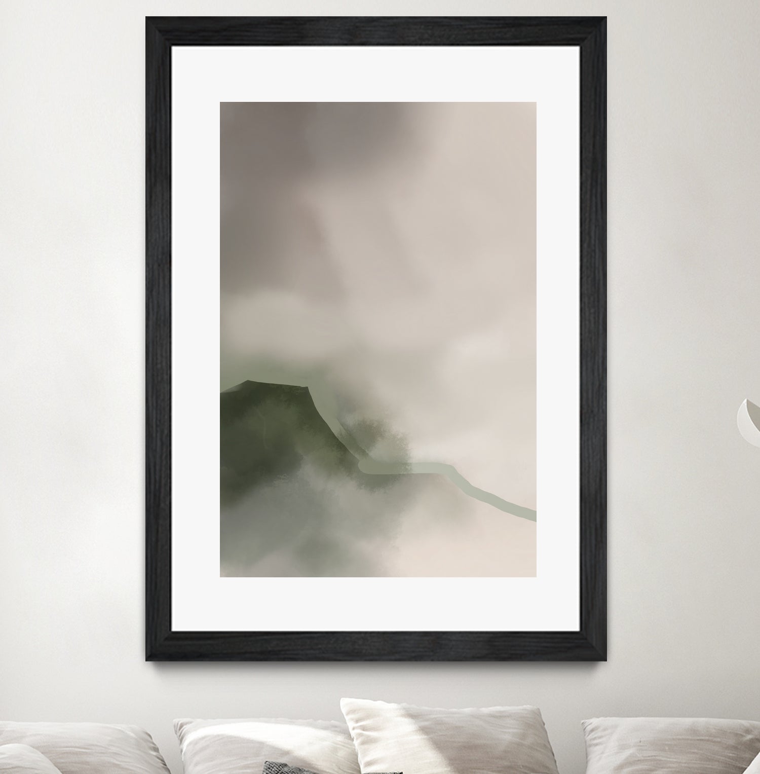 Misty Mountain Veil by Nilesh Kulkarni on GIANT ART - 6000 illustration